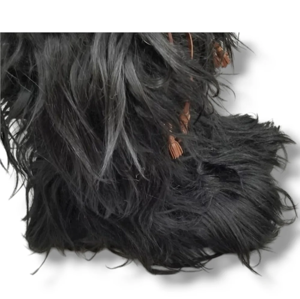 GUCCI Yeti Siberian Goat Hair Black Fur Vintage winter boots with COA - Picture 5 of 16